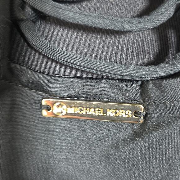 Michael Kors Women Sz 8 Black Lace Back Swimsuit One Piece Black Lightly Padded. - Picture 5 of 10